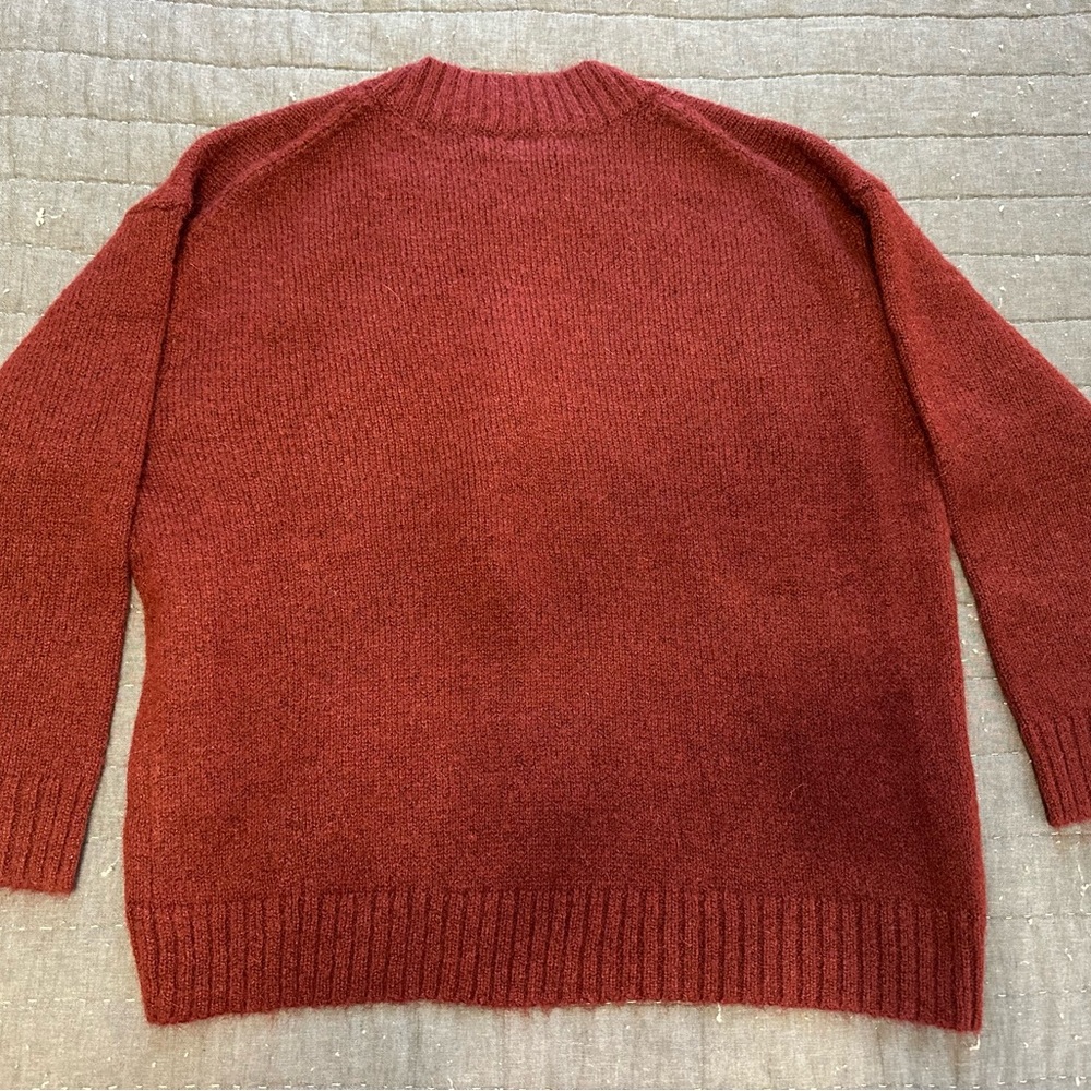 American Eagle Hot Toddy Red Crewneck Sweater - Women’s M - Picture 4 of 6